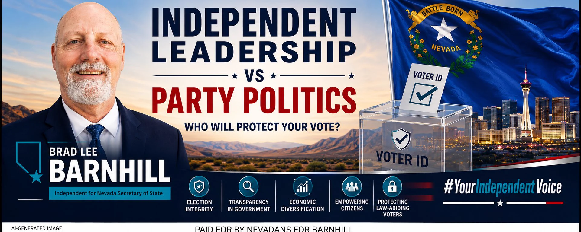 Brad Lee Barnhill discusses what an independent Nevada Secretary of State can accomplish